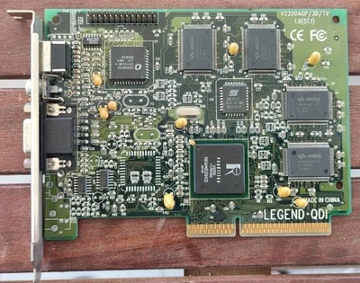 Legend QDI VGA V2200 AGP/3D/TV (Rendition Verite 2200) 4 MB - Image 1 of 2