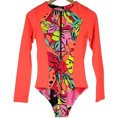 Maaji Triton One-Piece Swimsuit Zip Neck Long Sleeve Reversible M NWT - Image 1 of 4