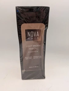 Nova Hair Light Brown Hair Dye Shampoo for Men & Women - 6.76 oz - Ex: 3/27 - Picture 1 of 7