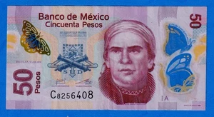Mexico 50 Pesos 2012 P-123Aa Circulated Polymer Note  "Serie A "  C8256408 - Picture 1 of 4