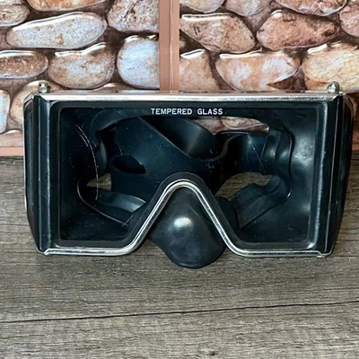 Vintage EE. UU. Gafas envolventes DIVERS de vidrio templado Aqua Lung Foto 1 de 4