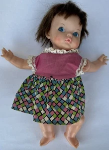 Ideal Kissin THUMBELINA Doll Vintage 1970 Pull String Head Moves Works - Picture 1 of 4