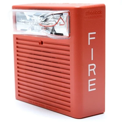 Wheelock AS-24MCW-FR 24VDC Wall Mounted Strobe/Siren, Red - Image 1 of 4
