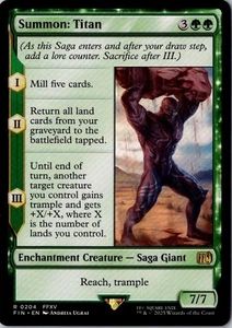 Summon: Titan FIN Final Fantasy MTG 204 M/NM - Foto 1 di 2