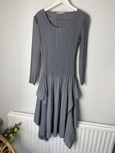 Vestido largo plisado gris aplastado Chesca talla 2 16-18 Whimsy Fairycore - Imagen 1 de 12