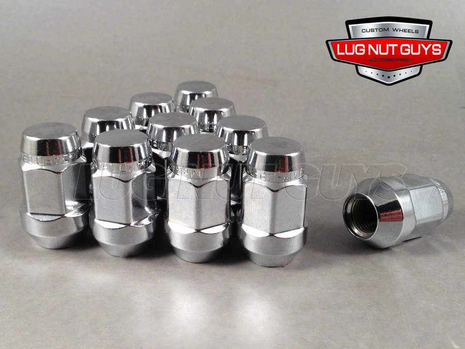 20 McGard No Rust Chrome Bulge Acorn Lug Nuts 1/2-20 3/4" Hex - Image 1 of 2