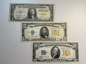 North Africa 3 Bills 3 Denominations ($1,$5 & $10) A4 - Picture 1 of 8