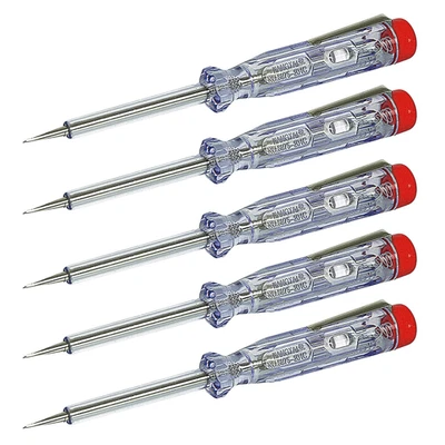 FIXPOINT 5 x Spannungsprüfer Stromprüfer Phasenprüfer Schraubendreher 200 bis 250 Volt