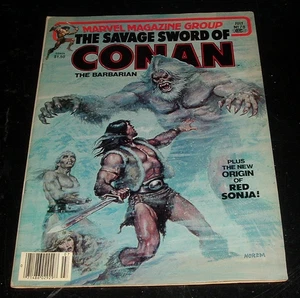 LQQK vintage 1982 THE SAVAGE SWORD OF CONAN #78 high grade - Foto 1 di 7