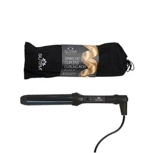 Sutra Beauty 32mm/1.25 Inch Ceramic Ionic Clipless Curling Iron Color Black New - Picture 1 of 14