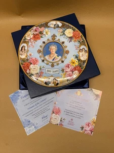 Royal Albert Bone China Ltd Ed "Woman of the Century" The Queen Mother Plaque - Picture 1 of 9