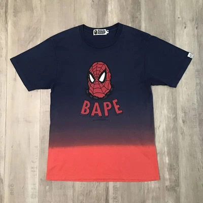 BAPE × Marvel Comics Spider Man Gradient T-shirt NIGO A Bathing Ape Size S - Image 1 of 4