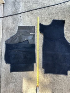 84 Porsche 911 Carerra Targa Original Front Floor Carpet Mats BLUE OEM Preowned - Picture 1 of 24