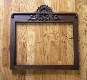 Large Antique Victorian Carved Oak Frame 24.5” X 18.5” Inner Measurement - Picture 1 of 10