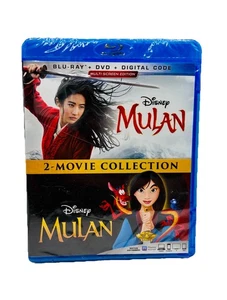 Disney Mulan Movie Collection Blu-ray DVD Live Action Animated Film New Sealed - Picture 1 of 3