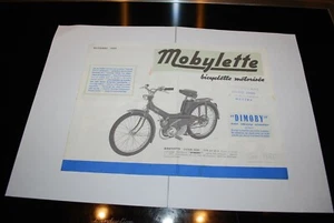 CATALOGUE BROCHURE MOBYLETTE BICYCLETTE MOTORISEE OCTOBRE 1965 - Imagen 1 de 4