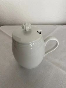 Meissen exklusives Senfgefäß / Marmeladentopf Weiß 1.Wahl .................TOP ! - Bild 1 von 8