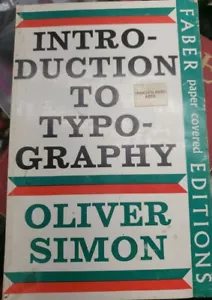 Introduction to typography - Simon, Oliver 1954-01-01 Penguin Books in associat - Imagen 1 de 2