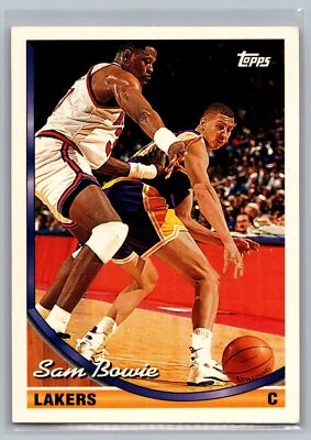 1993-94 Topps Sam Bowie #318 Los Angeles Lakers - Image 1 of 2