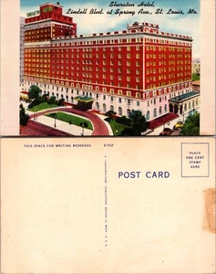 Missouri MO Sheraton Hotel Lindell Boulevard St Louis Straßenansicht Postkarte - Bild 1 von 1