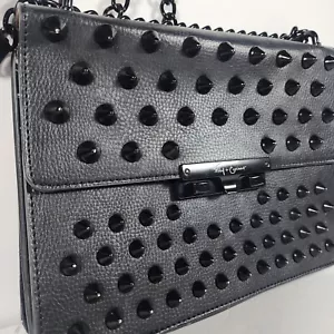 Borsa a tracolla a punta Skyline Bandit nera Droplock Goth Grunge Foley & Corinna - Foto 1 di 12