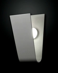 Lampada Da Parete LED Dimmerabile Design 1Fase Fabas Luce Argento Illuminazione - Foto 1 di 2