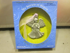 The Secrets Of Angels Joyful Noise Pewter Ornament With Swarovski Crystal NEW - Picture 1 of 4