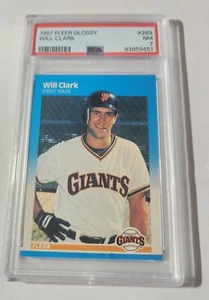WILL CLARK -- 1987 FLEER -- GLOSSY -- #269 -- PSA NM 7 - Picture 1 of 1