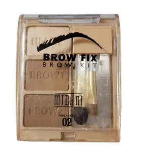 Milani Brow Fix Brow Shaping Kit 02 Medium Brown Eyebrow Powder Tweezers Sealed - Picture 1 of 2