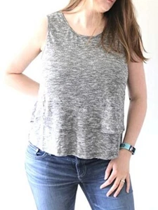 Schooner Tank, Top Shirt Heather Charcoal, X-Small Women's - Picture 1 of 6