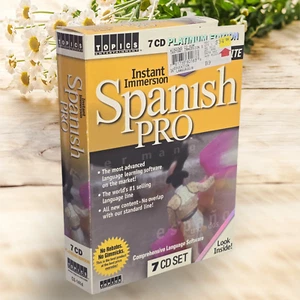 Instant Immersion Spanish Pro 7 CD Platinum Edition Pro Suite Language Software - Picture 1 of 10