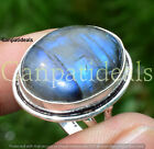Labradorite Gemstone Ring 5pcs Wholesale Lot 925 Sterling Silver Plated Rings