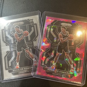 2021-22 Panini Prizm Basketball #284 Kessler Edwards RC Rookie Pink Cracked Ice