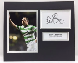 RARE Scott McDonald Celtic Signed Photo Display + COA AUTOGRAPH BHOYS GLASGOW - Picture 1 of 3