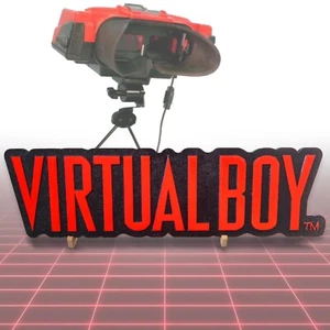🕶️ Engraved Nintendo Virtual Boy Wood Sign – Retro Gamer Wood Wall Art Decor - Picture 1 of 8