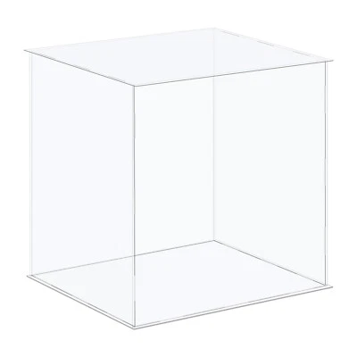 UXCELL Acrylic Display Case Plastic Box Cube Storage Box Clear 36x31x36cm