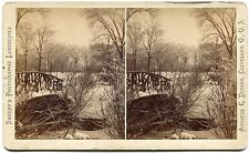 Cleveland OH Ohio Monumental Park Public Square 1880s Sweeny Stereoview Photo