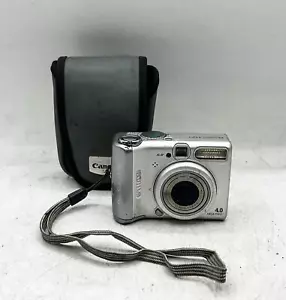 Canon PowerShot A520 4.0MP Digital Camera Silver FOR PARTS READ - Picture 1 of 2