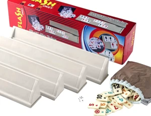Flash OKEY Rummy aus Plastik Spiel Gesellschaftsspiel Rummikub Set Familienspiel - Bild 1 von 5
