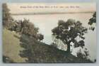 Breezy Point ROCK LAKE Antique LAKE MILLS Wisconsin Postcard Jefferson Co 1908