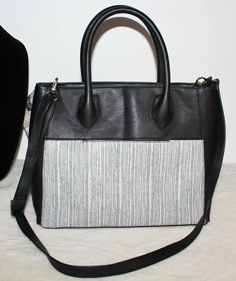 Danielle Nicole Black And White Crossbody Shoulder Handbag Purse Large - Image 1 of 4