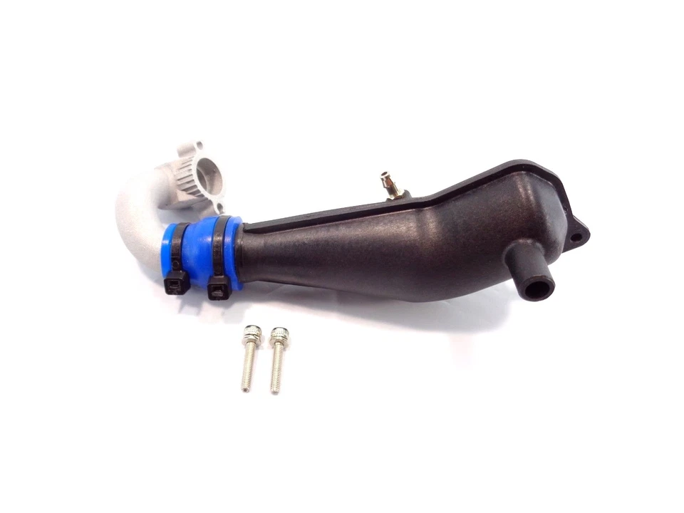 New Traxxas T-Maxx 2.5 4910 Complete Exhaust Muffler Pipe Set Header Coupler - Image 1 of 3