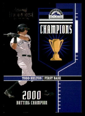 2004 Playoff Honors Champions #C-13 Todd Helton SN #/2000 - Image 1 of 2