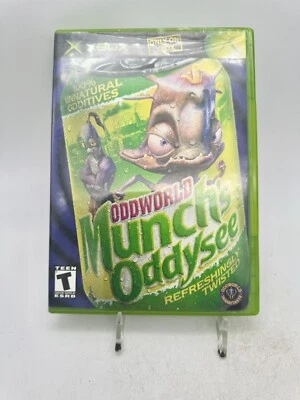 Oddworld: Munch's Oddysee (Microsoft Xbox, 2001) CIB W Manual + Reg Card - Image 1 of 4