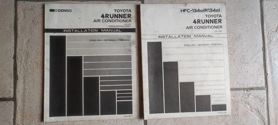 Toyota 2 Installation Manual 4 RUNNER Air conditioner Eng Ger Fre - Immagine 1 di 1