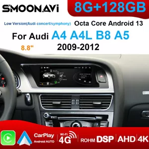8.8" Autoradio Für Audi A4/A5/B8/S4/S5 Concert Symphony Android 13 128GB GPS 4G - Bild 1 von 10