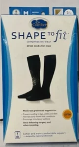 Dr. Comfort Shape To Fit - Dress Cotton Compression Socks For Men 20-30 mmHg NEW - Picture 1 of 8
