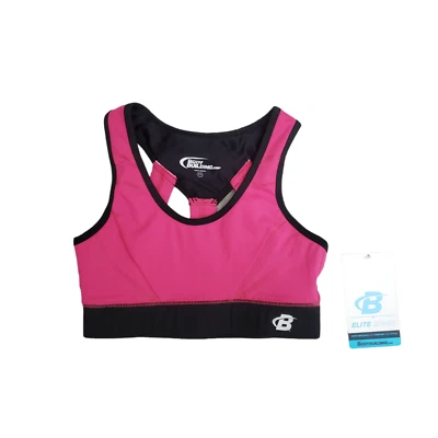 Sujetador deportivo para mujer Bodybuilding.com rosa fucsia talla XS NUEVO CON ETIQUETAS Foto 1 de 4