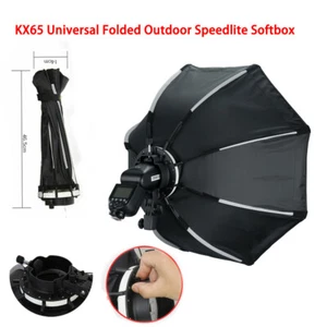 US KX65 Universal Speedlite Octagon Softbox fr Yongnuo Godox V1 AD200 Profoto A1 - Picture 1 of 12