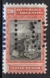 Argentina 1899-1903, Alegoría 20P, Libertad Sentada, Perforada MNH, Mi 119 - Imagen 1 de 1